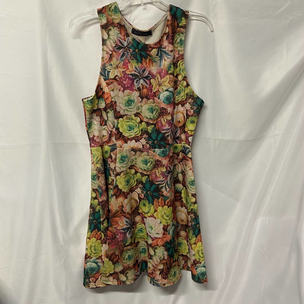 Touch Me Dress Floral Polyester Fit & Flare No Size See Measurements